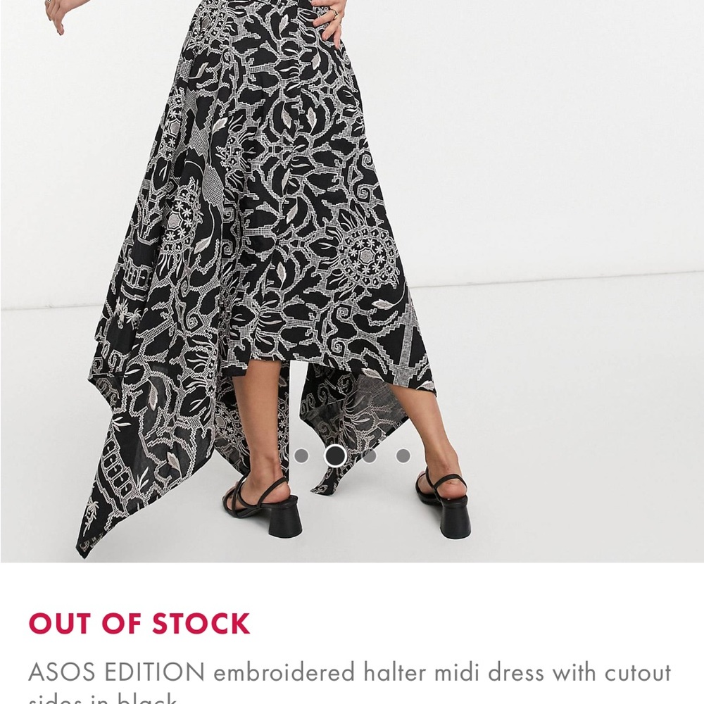 Asos edition embroidered dress